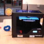 One of two (several?) 3-D printers. I missed taking a picture of the 5 giant laser cutters.